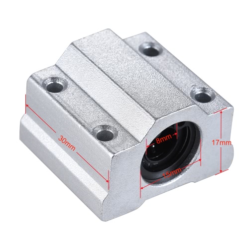 

SCS8UU 8mm Linear Motion Ball Bearing Block CNC Router Slide Unit Reprap 3D Printer DIY Kit Parts Accessories