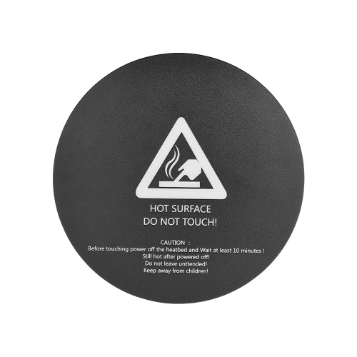

200 * 200mm Round Heated Bed Sticker Build Surface Cover Frosted Hot Bed Plate with Adhesive Back 3D Printer Parts Accessories