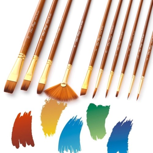 

10pcs Paint Brushes Set Kit
