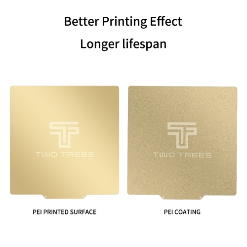 

TWO TREES 310*310mm Removal Spring Steel PEI Sheet Print Bed + Magnetic Sticker