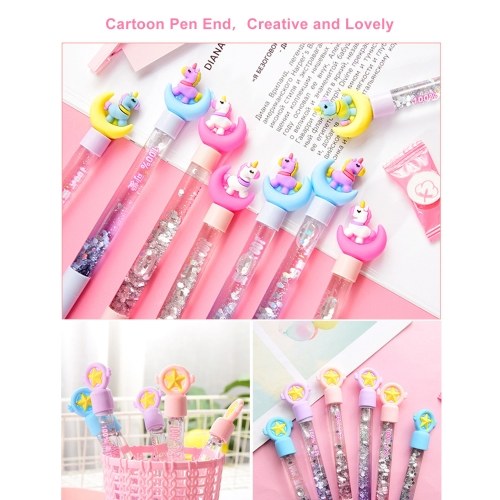 Creative Gel Pen Lovely Quicksand Design Study Supplies Stationery