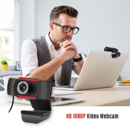 

Video Conference Camera 1080P HD Webcam Computer Camera with Noise Reduction Microphone USB Plug & Play for Video Meeting Online Training Teaching