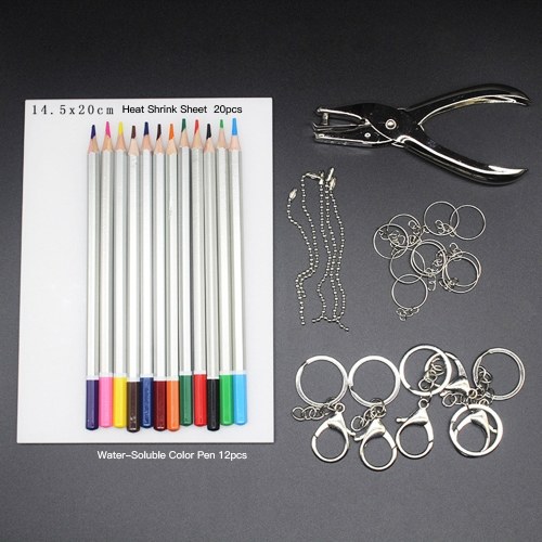 Heat Shrink Plastic Sheet Kit 20pcs Blank