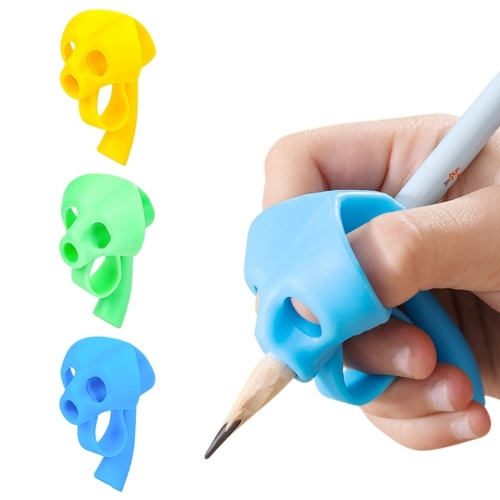 

Silicone Pencil Grips for Kids Handwriting Posture Correction Finger Grip Pen Writing Aid Grips for Children Preschoolers (3pcs)