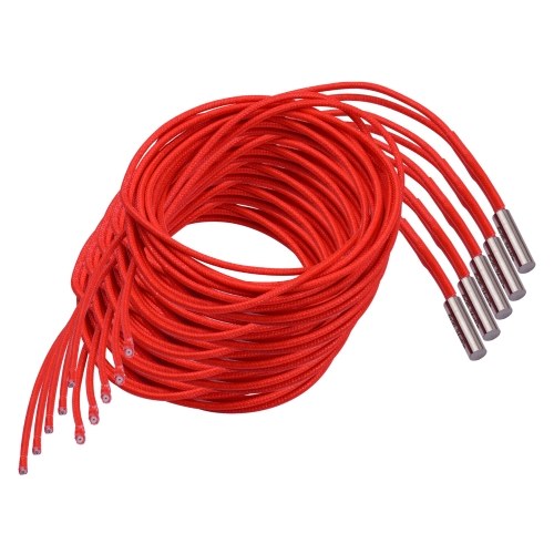 

Aibecy 2pcs 24V 40W 6*20mm Single End Cartridge Heater Heating Tube 1.6m/5.2ft for 3D Printer