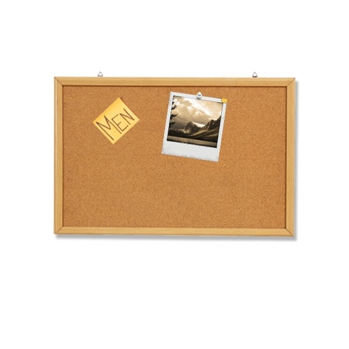 

Hanging Cork Board Pin Board Wooden Frame Message Board Corkboard Photo Wall Bulliten Board with Push Pins for School Office Home Decor