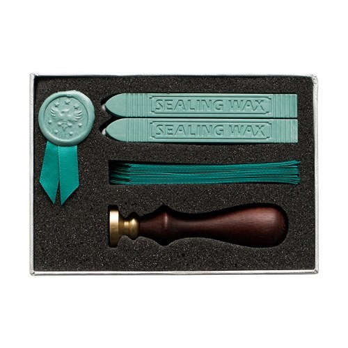 

Wax Seal Stamp Kit Sealing Wax Sticks with Wicks Wax Seal Stamp Silk Ribbons with Gift Box for Envelopes Letter Cards Wedding Invitations Sealing Decoration Crafts Supplies