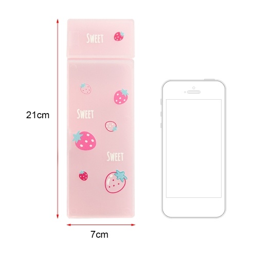 

Creative Plastic Pencil Case Cartoon Pen Box Translucent Stationery Organizer