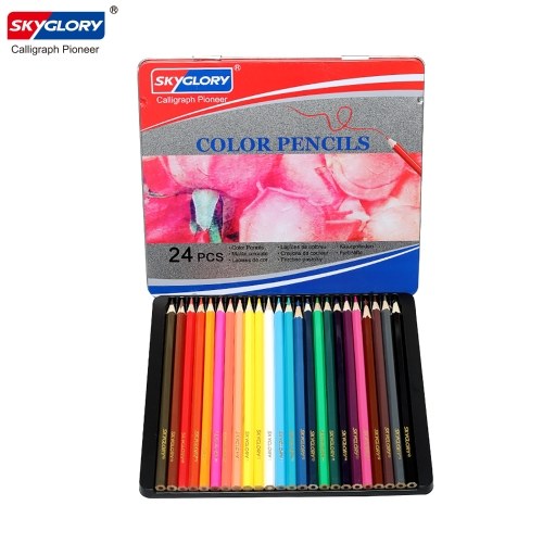 SKYGLORY 24 Colored Pencils Set
