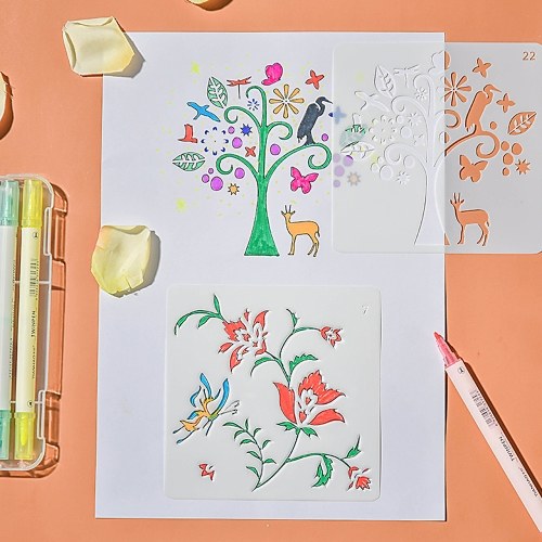 

Drawing Painting Stencils Hollow Out Design PP Templates