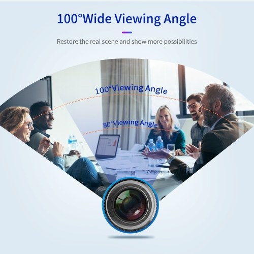 

1080P HD Streaming Webcam USB Computer Video Camera 2 Megapixels 100° Wide Viewing Manual Focus