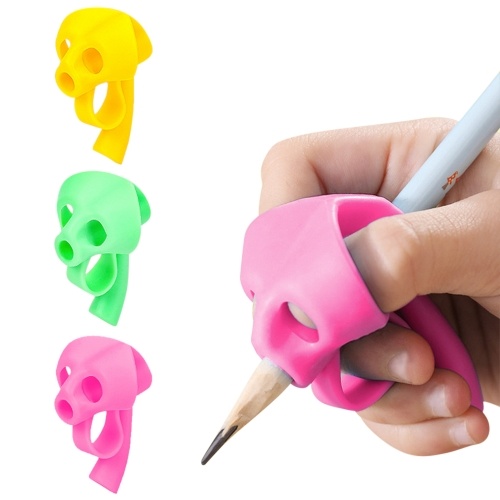 

Silicone Pencil Grips for Kids Handwriting Posture Correction Finger Grip Pen Writing Aid Grips for Children Preschoolers (3pcs)