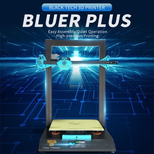 

TWO TREES BLUER PLUS 3D Printer 90% Pre-Assembled 300*300*400mm Large Build Volume Silent Printing