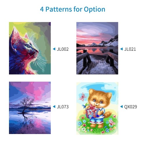 

DIY Canvas Oil Painting Paint by Numbers Kit