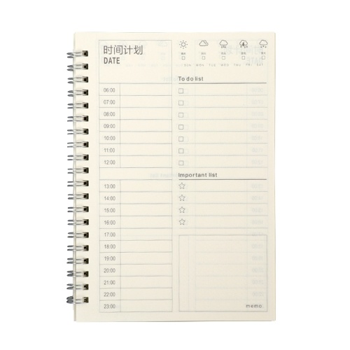 

2021-2022 Planner Daily Planner for Agenda with A5 Premium Thicker Paper Flexible Cover Time Tabs to-Do List Memo Wirebound