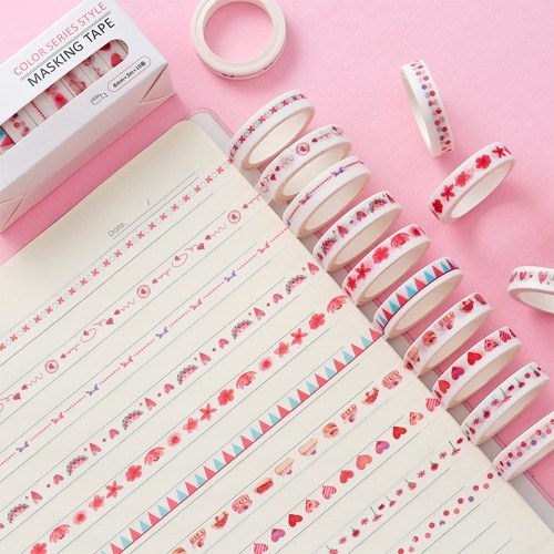 10 Rolls Washi Tape Set