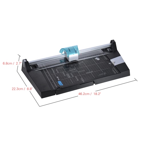 DSB TM-20 5 em 1 A4 Paper Trimmer Cutter Wave / Straight / Skip / Score / Corner Rounder Safe Stainless Steel Blade Max. Capacidade de corte de 5 folhas para cartão de negócios de artesanato de fotos