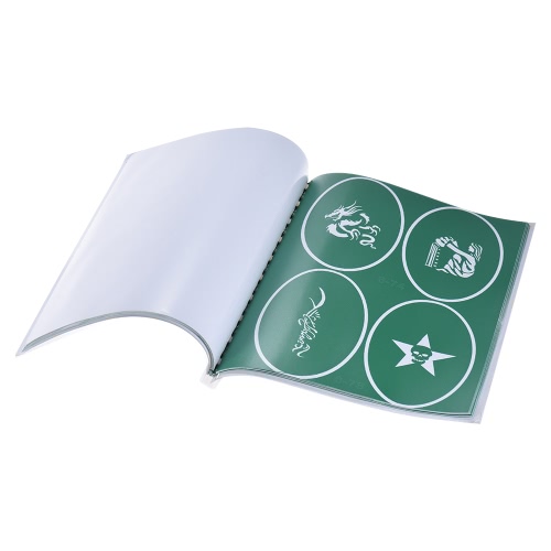 

Reusable Airbrush Temporary Adhesive Stencils Template Book for Henna Tattoo Body Art Painting Supplies A4 Size