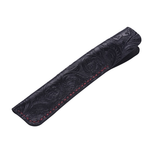 Handmade Leather Pen Case Fountain Sleeve Bag Vintage Pouch for Single Pen Stylus Ballpoint 6.3 * 1.2''