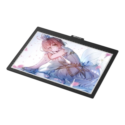 FLEIZ Portable A4 LED Light Box Tracer with Scale USB Powered Tracing Light Pad