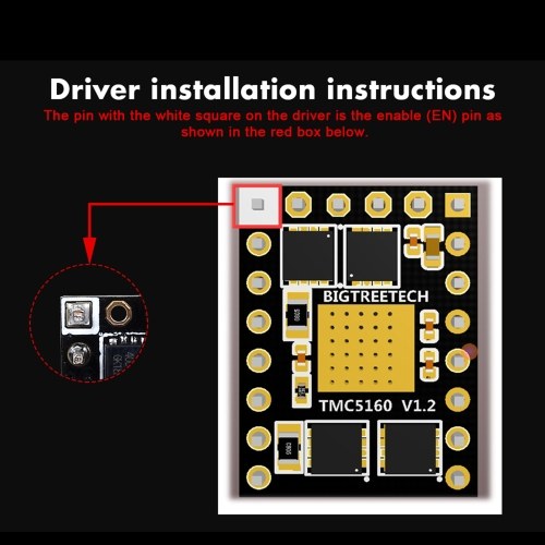 

BIGTREETECH TMC5160 V1.2 Stepper Motor Driver Mute Silent High Power 6-layer Board
