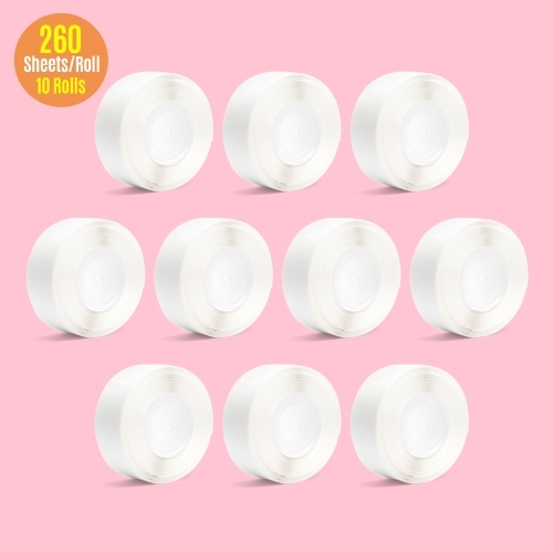 

Aibecy 10 Rolls White Blank Label Paper