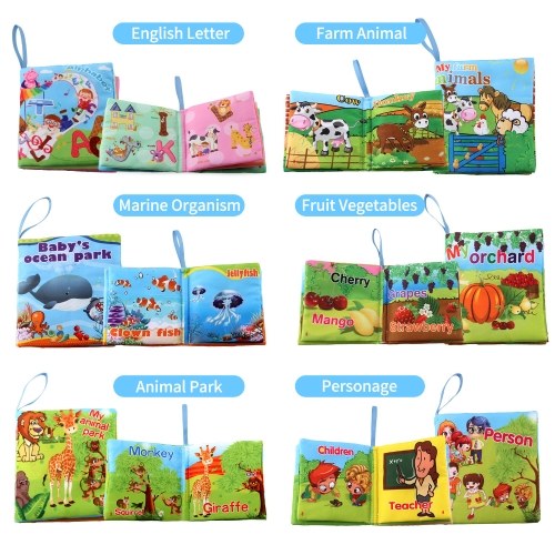 

6 Pack Soft Baby Cloth Books
