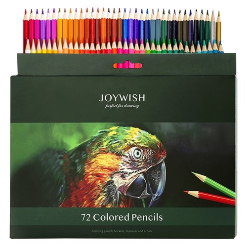 JOYWISH 12/18/24/36/48/72 Colored Pencils Professional Oil Art Color Pencils Set for Students Children Adults Artists for Drawing Sketching Writing Coloring Books