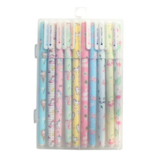 

Gel Pen Set for Coloring 10PCS 0.5mm Multi Color Gel Ink Quick Drying Pens Classic Cute for Office School Students Adults Scrapbooking Drawing Writing Highlighter Neutral Pens