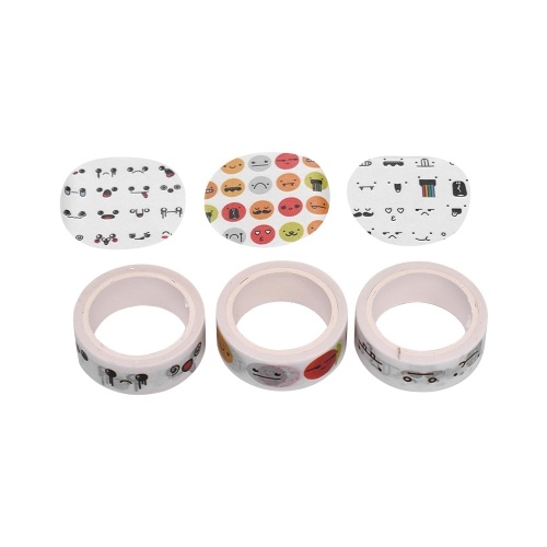 3 Pcs Decorative Masking Paper Tape Set
