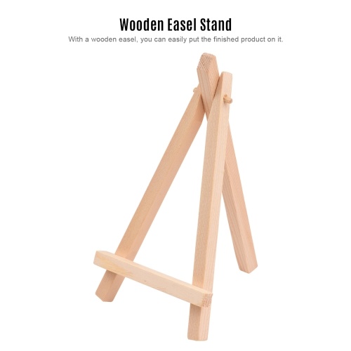 

DIY Picture Painting by Numbers Oil Painting Kit 5.9*3.9 Inch with Bright Acrylic Pigment Brush Wooden Easel Stand for Kids Students Beginner Gift