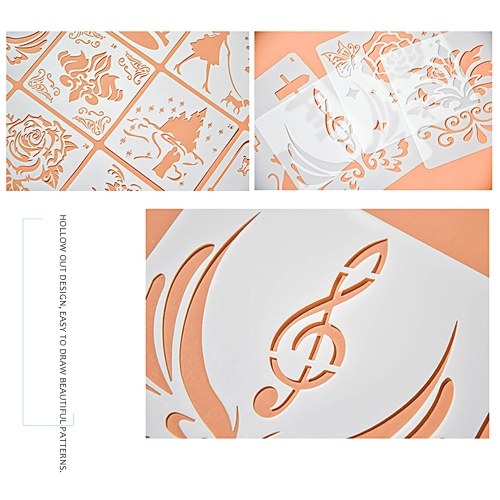

Drawing Painting Stencils Hollow Out Design PP Templates