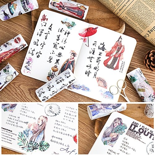

Cute Washi Tape 100mm Wide Colorful Decorative Masking Tape Roll Adhesive Sticker Stationery Supplies