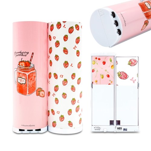 

NBX Password Pencil Case Cute Cartoon Large Capacity Pen Holder Coded Lock Stationery Box Organizer with Mirror Solar Energy Calculator Dry Erase Marker for Office School Boys Girls Students
