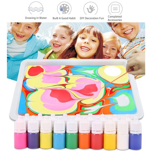 

8 Colors F-loating Paint Ebru Set Kit 6ml Each Bottle