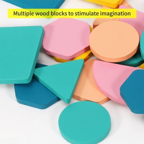 

Wooden Shape Puzzles Geometry Learning Matching Blocks