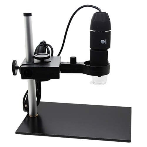 1000x Magnification USB Microscope numérique intégré 8 LED caméra loupe avec support de support de base pour Windows XP / Vista / Win 7 8 10 / téléphones Android