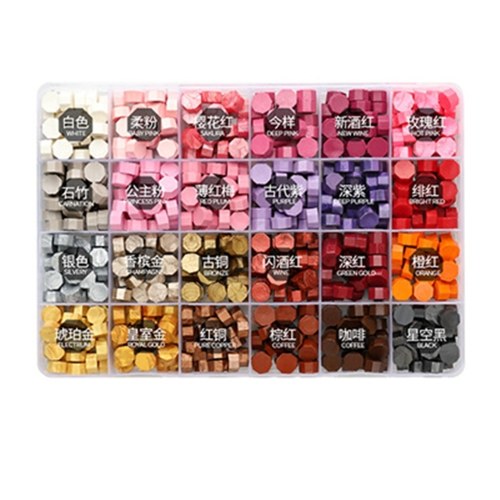 

200 Pieces Sealing Wax Beads Colorful Wax Seal Beads with Storage Box for Wax Sealing Stamp Cards Envelopes Letter Wedding Invitations Packaging Sealing Decoration Craft Projects