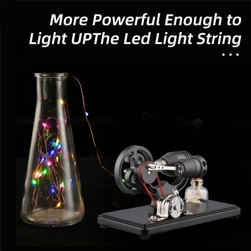 LL-006-BR Hot Air Stirling Engine Electricity Generator Motor Model 