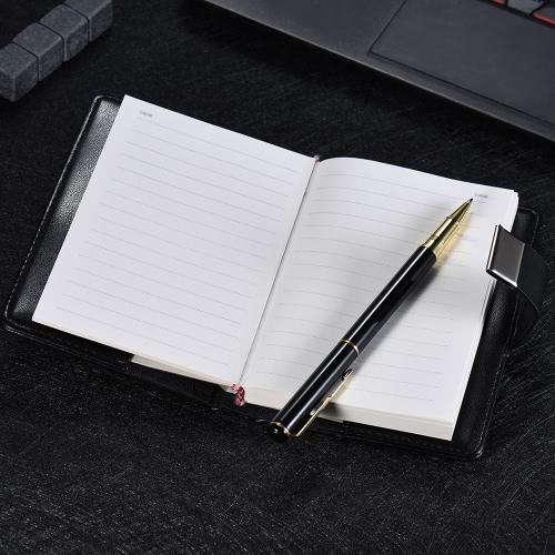 

Vintage A7 Pocket Notebooks with Metal Password Lock PU Leather Cover