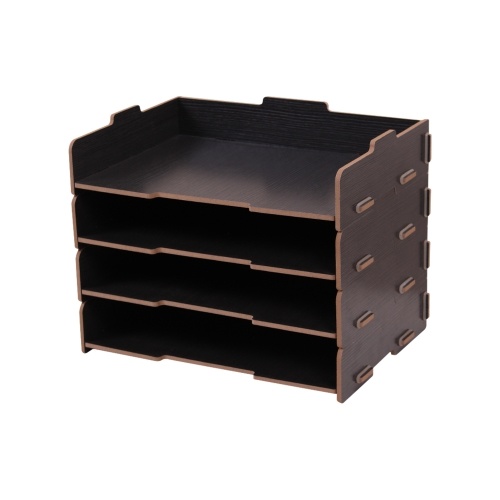 Wood Desk File Organizer Doent Holder Letter Tray 4 Layers For Wood Desk File Organizer Doent Holder Letter Tray 4 Layers For Office School Home Use