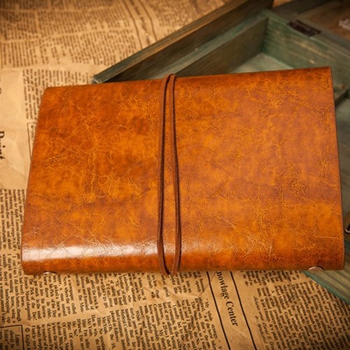 

Vintage 6 Holes Blank Notebook