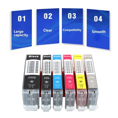 Compatible Ink Cartridge Replacement for Canon PGI-250XL CLI-251XL 250 251 Compatible with Canon PIXMA IP7220 MG5420 MX922 MG6320 MG5520 MG5620 MG6420 MG6620 MG7520 MX722 IX6820 IP8720 Printer, 1 Pack