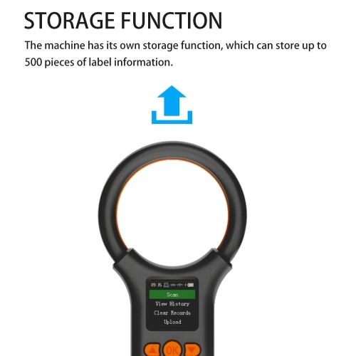 Animal Microchip Pet Tag Scanner ID Reader RFID EMID Animal Handheld Chip Reader 