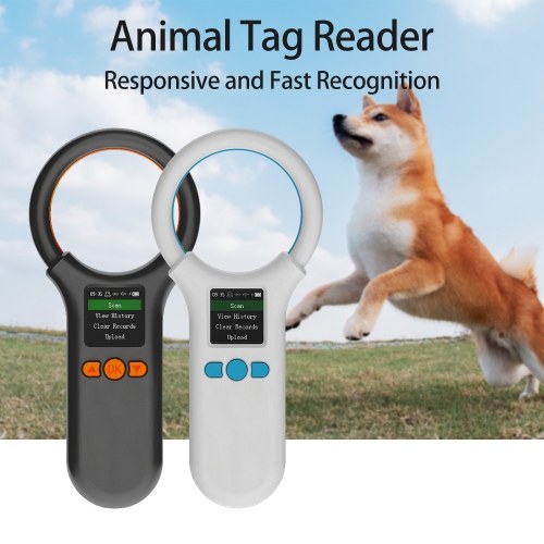 Animal Microchip Pet Tag Scanner ID Reader RFID EMID Animal Handheld Chip Reader 