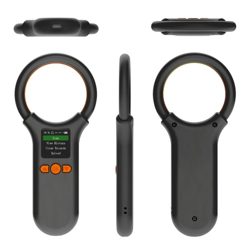 Animal Microchip Pet Tag Scanner ID Reader RFID EMID Animal Handheld Chip Reader 