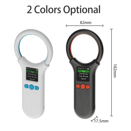 Animal Microchip Pet Tag Scanner ID Reader RFID EMID Animal Handheld Chip Reader 