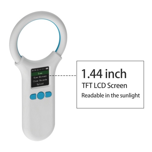Animal Microchip Pet Tag Scanner ID Reader RFID EMID Animal Handheld Chip Reader 