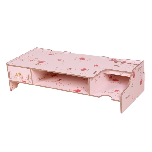 

Деревянный монитор подставки Riser Computer Desk Organizer с клавиатурой Мыши для хранения данных для офисных принадлежностей Школьные учителя
