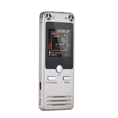 

Портативная память 8 ГБ Цифровой аудио диктофон Диктофон MP3 AB Повторение Встроенный динамик HiFi
